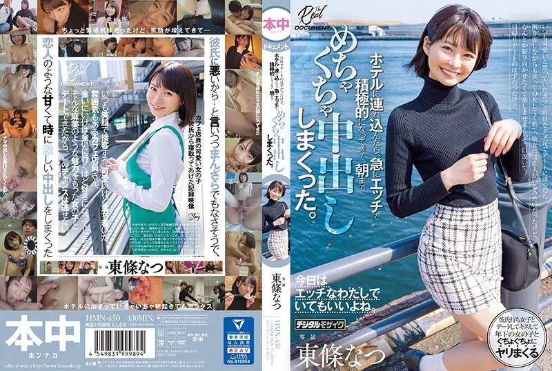 HMN-450 When I asked the cafe clerk, who I always thought was cute, out on a date, he smiled and said OK, even though he had a troubled expression on his face. I came and had a messy vaginal cum shot until morning.  - Natsu Tojo